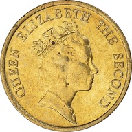 Moneta, Hong Kong, Elizabeth II, 10 Cents, 1985, A