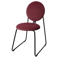 IKEA MANHULT Stolička čierna/Hakebo červená