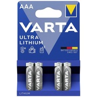 4x Bateria litowa Varta Ultra Lithium AAA R03 1,5V