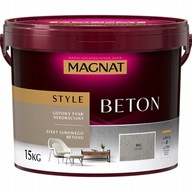 MAGNAT STYLE Beton Architektoniczny Tynk Dekoracyjny B02 SZARY 15 KG