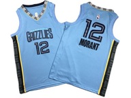 Strój koszykarski č. 12 Morant, Grizzlies Jersey, 140-152