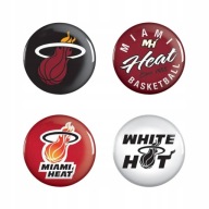 Odznaky Wincraft NBA 4 PACK - MIAMI HEAT