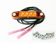 4× Bočné obrysové svietidlo oranžové LED obrys LD 2328 slim 12/24V