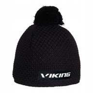 CZAPKA ZIMOWA MĘSKA DAMSKA VIKING WEŁNIANA MERINO Z POMPONEM WINDSTOPPER