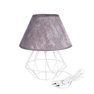 Nočná lampa 1xE27 PATI WHITE/GREY