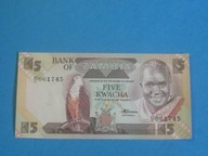 Zambia Banknot 5 Kwacha 1980-88 UCN P-25d Orzeł