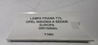 light right rear part OPEL INSIGNIA A sedan original EUROPA