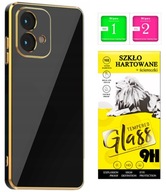 Etui Glamour Plecki Silikon Case OBUDOWA + Szkło Do Motorola Edge 40 Neo