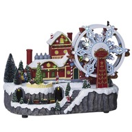 KARÁCSONYI FIGURA ÓRIÁSKERÉK LED DEKORÁCIÓ KARÁCSONYRA 43X27X31,5 CM