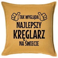 NAJLEPSZY KRĘGLARZ poduszka 50x50 prezent