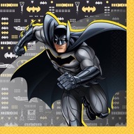 Serwetki Batman 33cm ZESTAW 16 szt. na przyjęcie urodzinowe dla chłopca