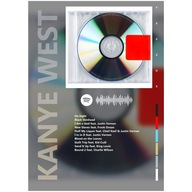 Plagát 70x50 obal albumu Ye Kanye West YEEZUS raper legenda yeezy album