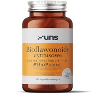 UNS BIOFLAWONOIDY CYTRUSOWE 500 MG 60 KAPS WĄTROBA