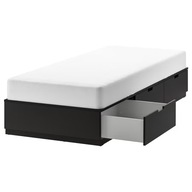 IKEA NORDLI Rama łóżka z szufladami antracyt 90x200 cm