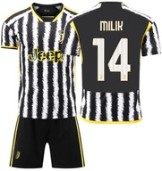 NOWY KOMPLET STRÓJ PIŁKARSKI KOSZULKA JUVENTUS MILIK NO.14 DZIECKO