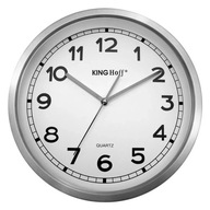 Moderné nástenné hodiny okrúhle 34 cm Kinghoff