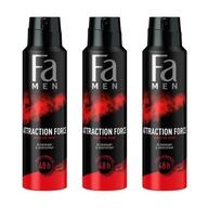 Fa MEN Attraction Force deodorant sprej 150ml x3