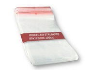 WORECZKI STRUNOWE 80X120 mm Torebki strunowe 8x12 cm 100 SZT