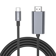 DŁUGI KABEL TYPE-C USB-C HDMI 4K THUNDERBOLT 3 DO MACBOOK M1 M2 M3 / LAPTOP