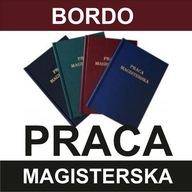 oprawa twarda PRACA MAGISTERSKA do 120 kartek KIELCE - kolor BORDO