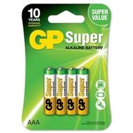 Bateria AAA / LR03 GP Super Alkaline - 4szt.