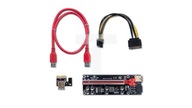 Qoltec Riser PCI-E 1x - 16x USB 3.0 ver. 009S Plus SATA / PCI-E 6 pin