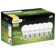 6x LED žárovka E27 P45 KULKA 10W 3000K CCD PREMIUM