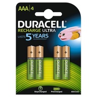 Duracell StayCharged AAA (4pcs) Bateria do ponownego naładowania Niklowo-me