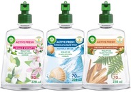 Sada Air Wick Active Fresh Morská Bryza Biele Kvety náplň 3x 228 ml