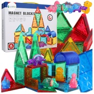 MAGNETICKÉ STAVEBNÉ BLOKY 3D VEĽKÉ Magnet Block Dinosaurus Set 45 ks