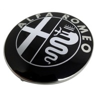 Emblém pečiatka logo Alfa Romeo 74mm čierna
