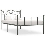Rám postele sivý kovový 90x200 cm