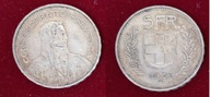 5 Franków Szwajcaria SREBRO 15g Ag.835 - 1931r