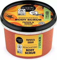 Organic Shop Renovating Body Scrub regeneračný telový peeling Papaya