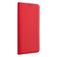 ETUI Z KLAPKĄ Smart Magnet Oppo A17 czerwone + SZKŁO 9H