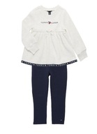 Dziewczęce legginsy Tommy Hilfiger z sukienką Little 4