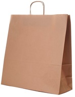 TOREBKI papierowa TORBA eko torby Brązowe na zakupy 45x17x48 cm EKO 125szt