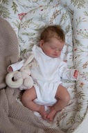 Reborn Baby Silicone bábika 48cm Látkové telo