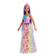 Barbie Księżniczka fioletowe włosy HGR17