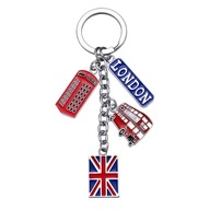 Prívesok na kľúče London Keychains Pendant Flag Keyholder Metal