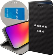 Flipové puzdro Hello Case pre SAMSUNG GALAXY A55 5G PUZDRO S POTLAČOU KABURA antracitové písmená a číslice písmená