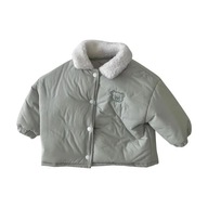 Zimowa kurtka dziecięca słodki miś bawełniane płaszcze dla chłopców dziewcząt ubrania z polaru