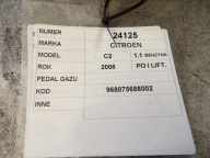 Citroen C2 accelerator pedal 96807568