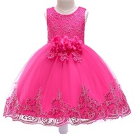Dievčenské šaty ružové dievčenské plesové šaty na ples 0H1