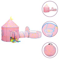 Detský hrací stan ružový 301x120x128 cm