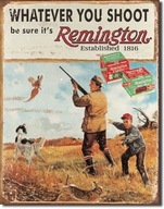 Kovový plagát USA Lov s muníciou Remington