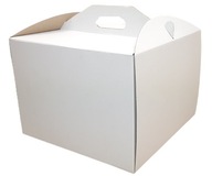 Opakowanie Karton na TORT Ciasto 32x32x25cm Białe Pudełko Cukiernicze