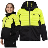 KURTKA dziecięca przejściowa trekkingowa 4F SOFTSHELL NeoDry 5000 158