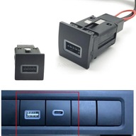 .0 zásuvka pre USB rozhranie rýchlonabíjačka s napájacím adaptérom pre VW Golf 6 MK6