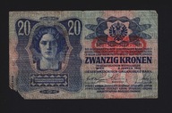 BANKOVKA AUSTRIA, Rakúsko – Maďarsko – 20 korún – rok 1913